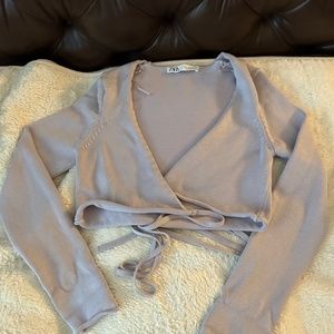 Zara long sleeve shirt in lilac